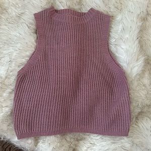 Sweater material tank top.